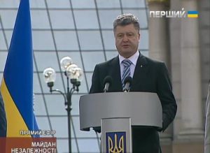 Petro Poroshenko announced he would raise military spending