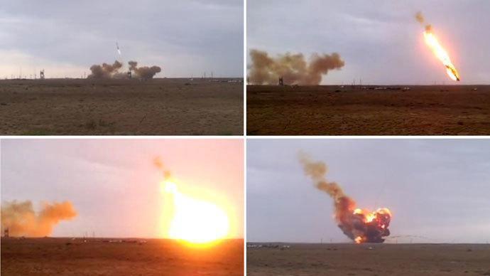 Crash of the Russian Proton-M rocket on Friday, May 15, 2014
