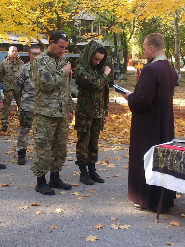 Wedding in the Right Sector battalion 