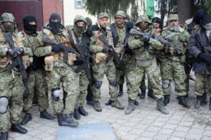 One of the groups of Russian special forces and mercenaries that started the war in Donbas, Ukraine