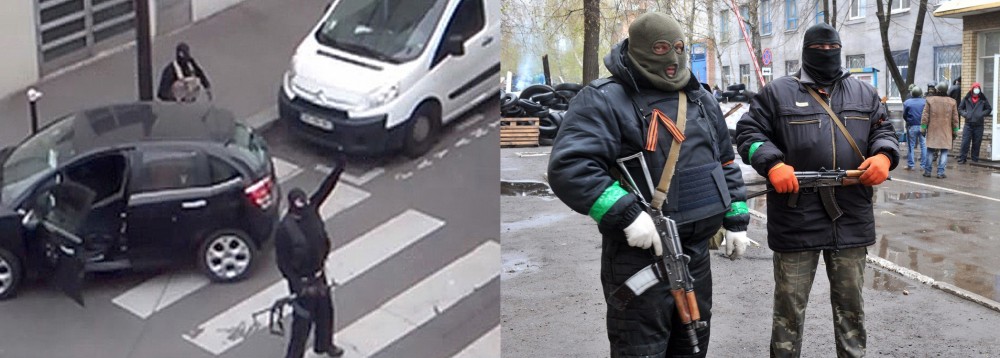 Hybrid War: ISIS terrorists and Russian government employees in Paris and Sloviansk