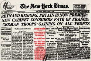 Report in the New York Times concerning the occupation of Latvia and Estonia on 17 June 1940 (Image: The Museum of the Occupation of Latvia)