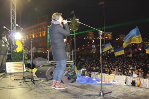 Roman Vashchuk on Maidan in 2014