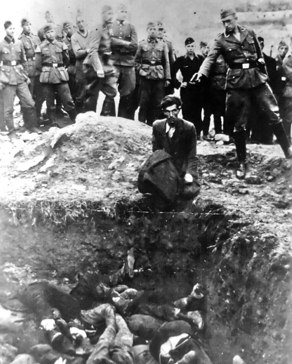 “The last Jew of Vinnytsia.” In 1941 all 28,000 Jews of the city of Vinnytsia and the surrounding area were exterminated by the Germans and with the help of a Ukrainian militia trained by the SS. (Details here)