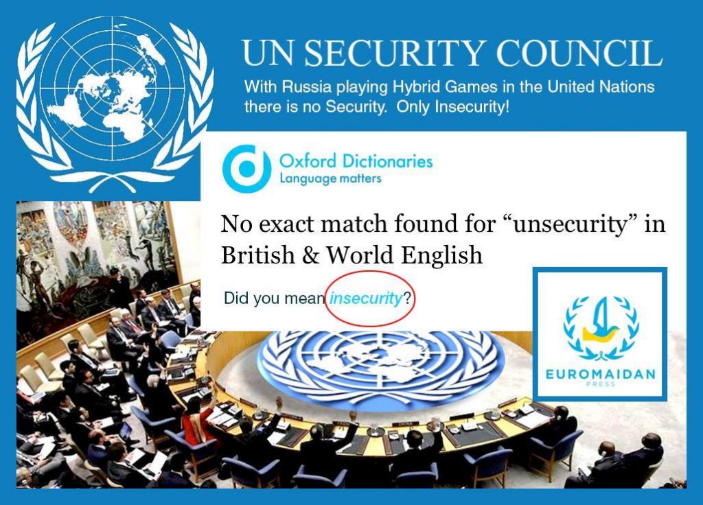 UN Security Council -- Russia's hybrid games bring insecurity
