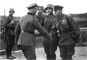 Nazi German and Red Army officers 