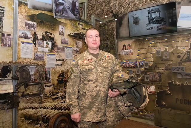 Yevhen Mezhevikin, the commander of a tank battalion and a Hero of Ukraine Photo: adm.dp.gov.ua