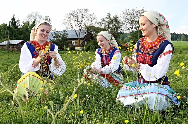 Lemko women in Poland