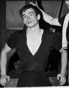 Press photo of Rudolf Nureyev at his defection from Soviet Union, 1961. (Image: wikipedia.org)