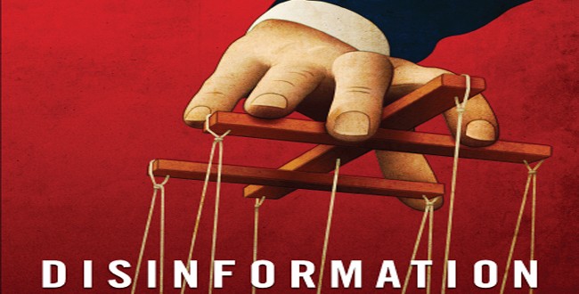Fragment of the cover of Disinformation, a book by Ion Mihai Pacepa, ex-deputy chief of communist Romania’s foreign intelligence, and law professor Ronald J. Rychlak