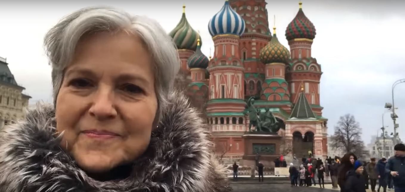 To-be U.S. presidential candidate Jill Stein in Moscow’s Red Square, December 2015. Screenshot from a video