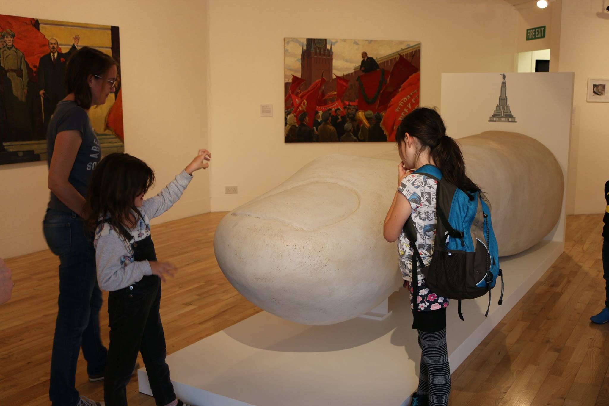 The finger of Lenin at the exhibition. Courtesy photo