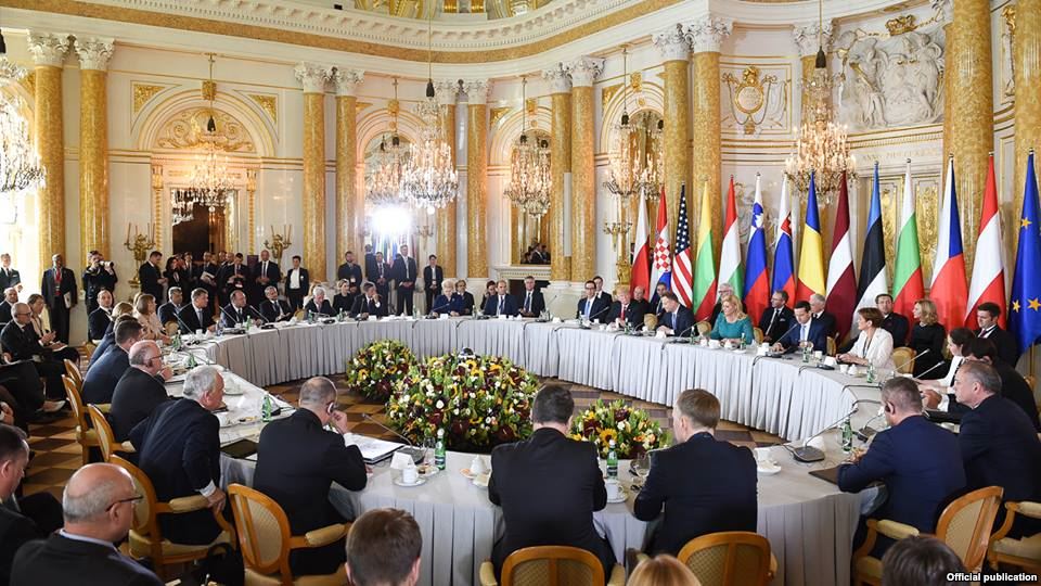 Participants of the Intermarium initiative in Warsaw, 6 July 2017 