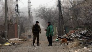 On the streets of Donetsk, December 2014 