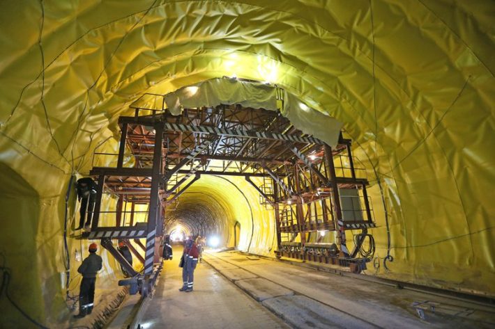 Design and construction of Beskydy tunnel. Photo: Interbudmontazh