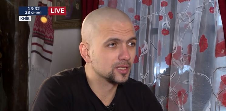 Civilian resident of Debaltseve Ihor Yakovenko who spent more than 28 months in captivity. Screenshot: Youtube/112 Ukraine