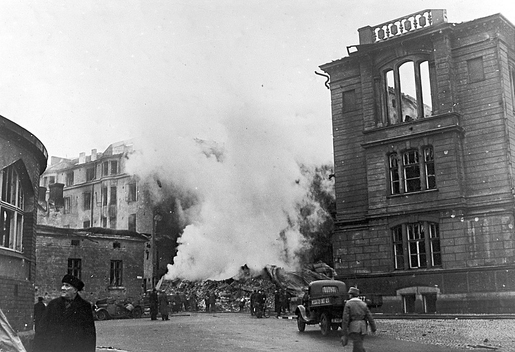 Damage from Soviet aerial bombardment of Helsinki, Finland, 1939-1940 (Photo: Wikimedia)