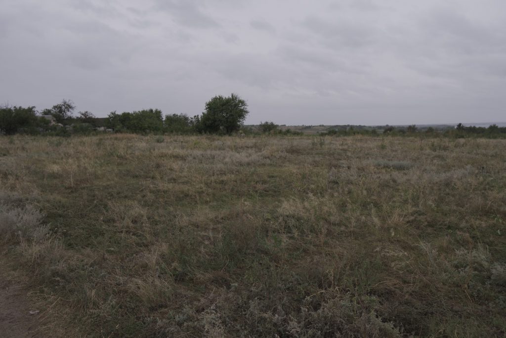 Unmarked mass grave of the Holodomor genocide victims in Kniaze-Hryhorivka village