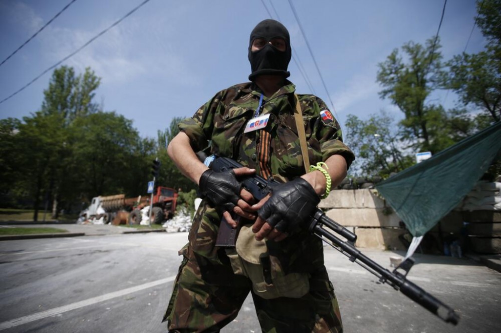 A Russian mercenary in Donbas, Ukraine