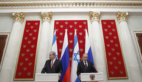 Russian President Vladimir Putin (R) and Israel's Prime Minister Benjamin Netanyahu take part in a joint news conference in Moscow's Kremlin, Nov. 20, 2013 Read more: http://www.al-monitor.com/pulse/originals/2014/04/israel-russia-strategic-ties-ukraine.html##ixzz3EnYuQbuF