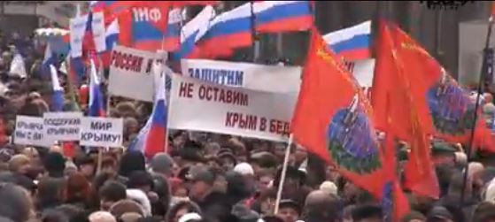 Filmstill aus dem Video „Wir lassen die Krim nicht alleine.“