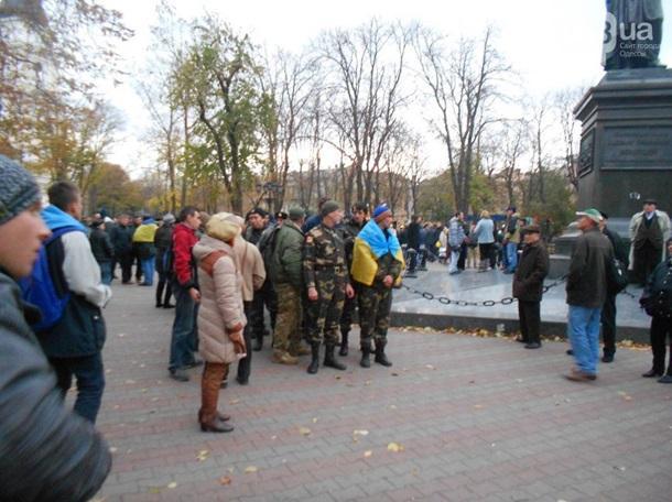 Russian march, to the great surprise of its organizers, turned into a pro-Ukrainian action in Odesa.