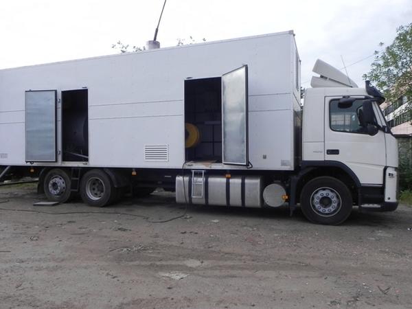 Russian mobile crematorium in Ukraine