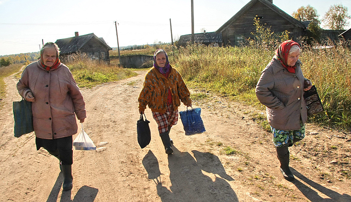 Russian villagers