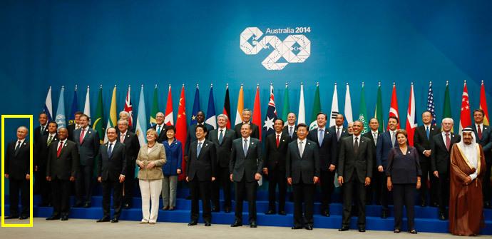 Putin was shunned at the 2014 G20 meeting in Australia after the Crimea Anschluss by Russia.