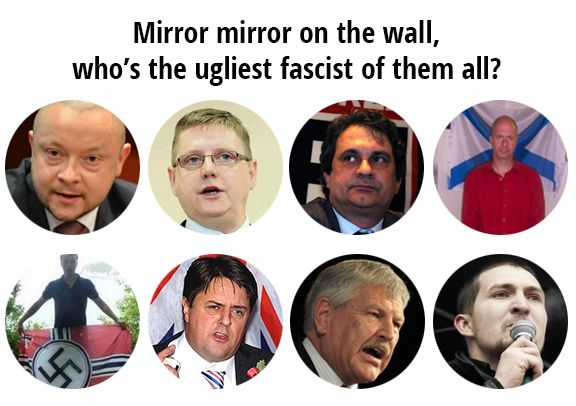 Selected participants in the world fascist forum in St. Petersburg, Russia in March 2015