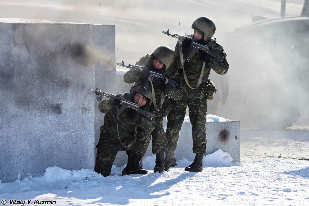 The Internal Troops 33rd Special Purpose Unit "Peresvet" during a training exercise in 2013 (Image: wikimedia.org)