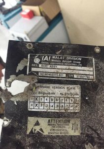 Wreckage of Israeli made UAV