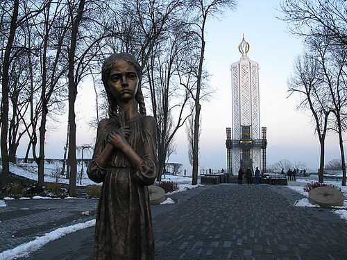 Memorial to the Holodomor Victims in Kyiv, Ukraine