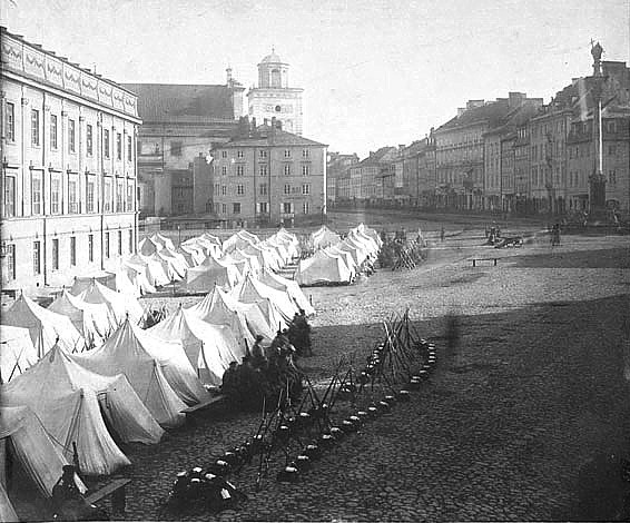 Russian army in Warsaw during martial law 1861 (Image: Wikipedia)