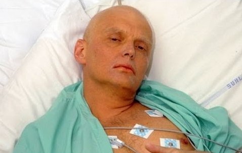 Alexander Litvinenko on his hospital bed after poisoning by pollonium. Photo: wn.com