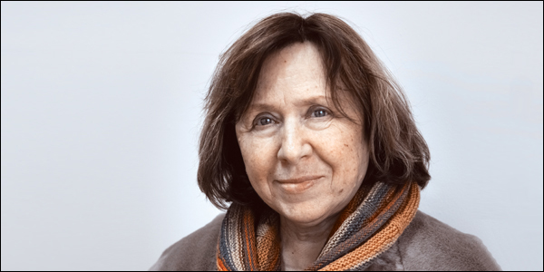 Svetlana Aleksievich, 2015 winner of the Nobel Prize for literature "for her polyphonic writings, a monument to suffering and courage in our time" (Image: naviny.by).