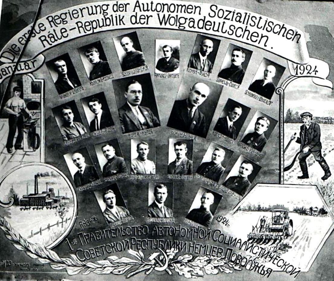 First government of Autonomous SSR of Volga Germans 1924 (Image: rusdeutsch.ru)