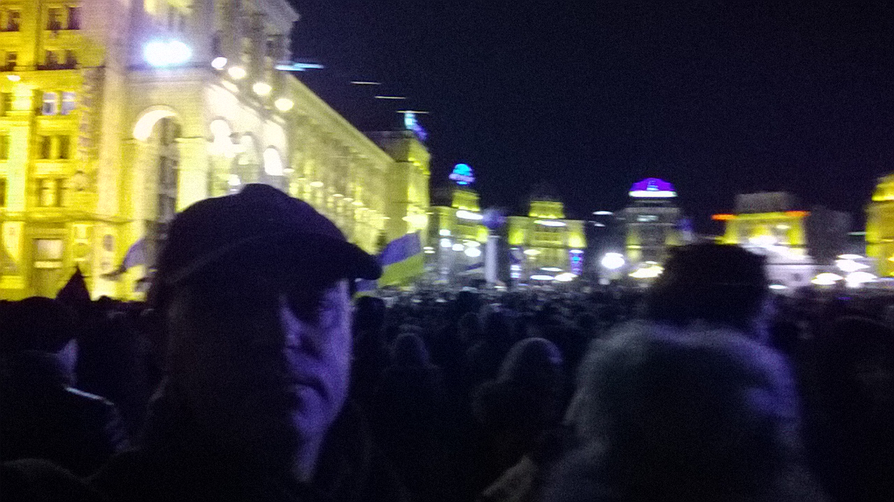 Drost on Maidan square, Kyiv, on 1 December 2013