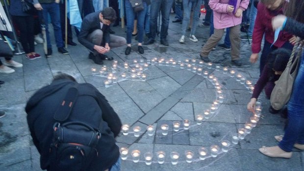 Kyiv commemorating the anniversary of the Crimean Tatar deportation by the Stalin regime. May 18, 2016 (Image: 24tv.ua)