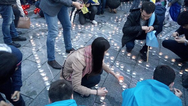 Kyiv commemorating the anniversary of the Crimean Tatar deportation by the Stalin regime. May 18, 2016 (Image: 24tv.ua)