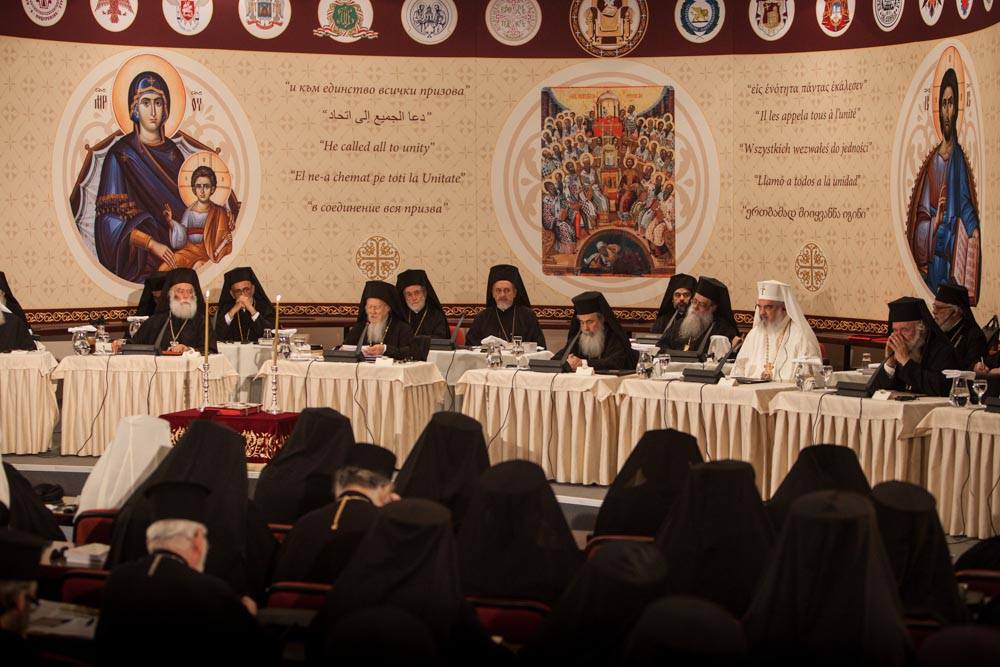 Orthodox Patriarchs sat at the opening session of the Holy and Great Council in Crete. Photo: fb.com/HGCPress