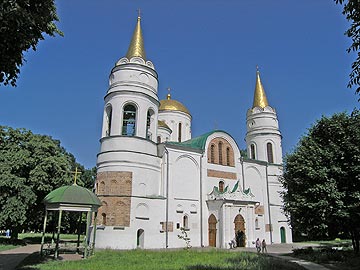 The Spaso-Preobrazhenskyi cathedral of 1030 in Chernihiv, Ukraine, is the oldest cathedral in Eastern Europe