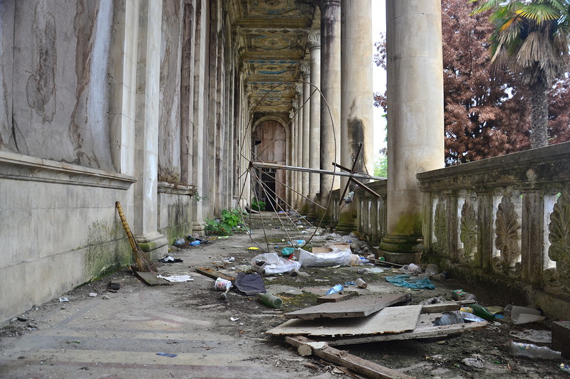 Abkhazia: Outside of the train station in the capital city, Sukhumi, 2015 (Image: Aleksandr Valov, blogsochi.ru)