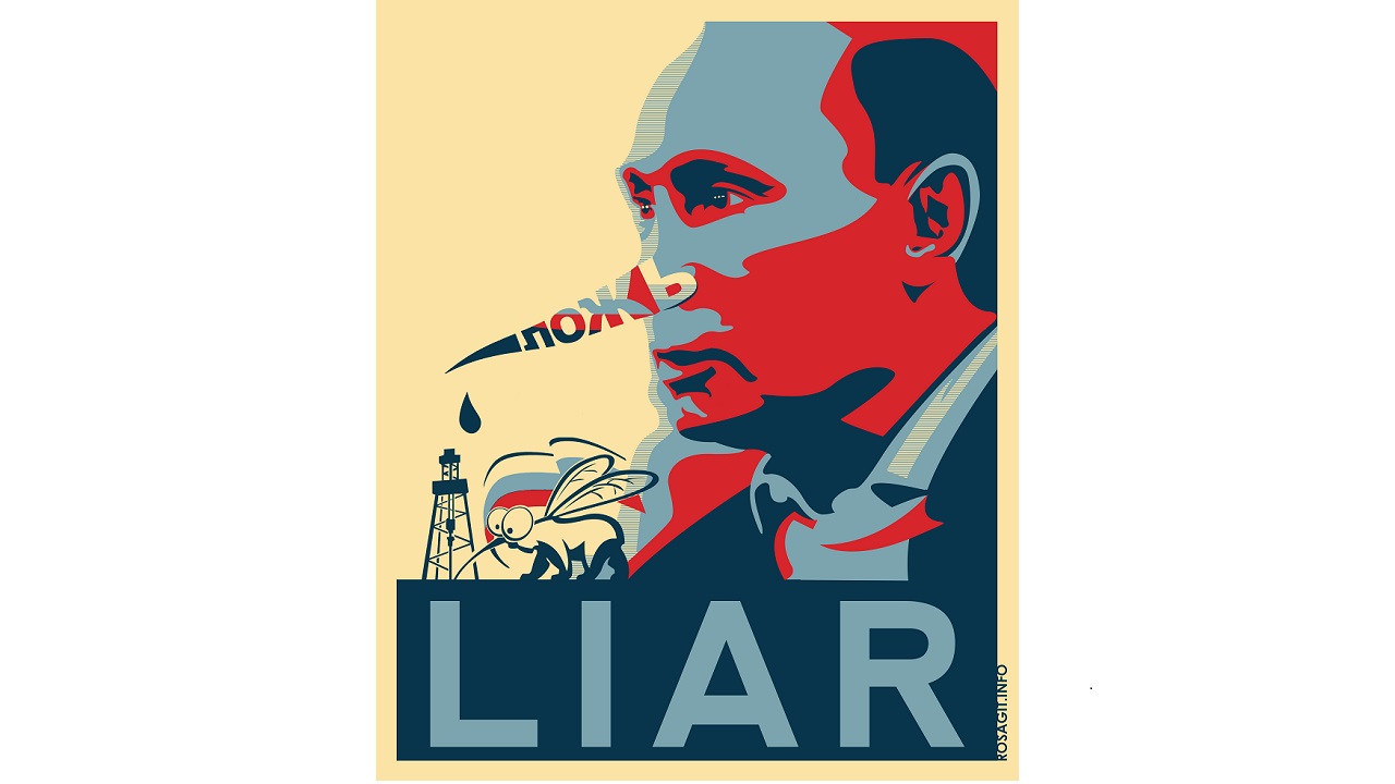 Putin - Liar (Image: Rosagit.info)