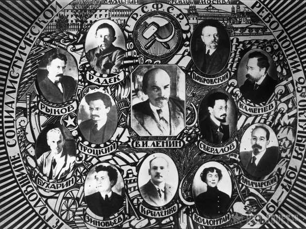 Lenin's Politburo of 1918. Only a couple of its members survived Stalin's "cleanings."