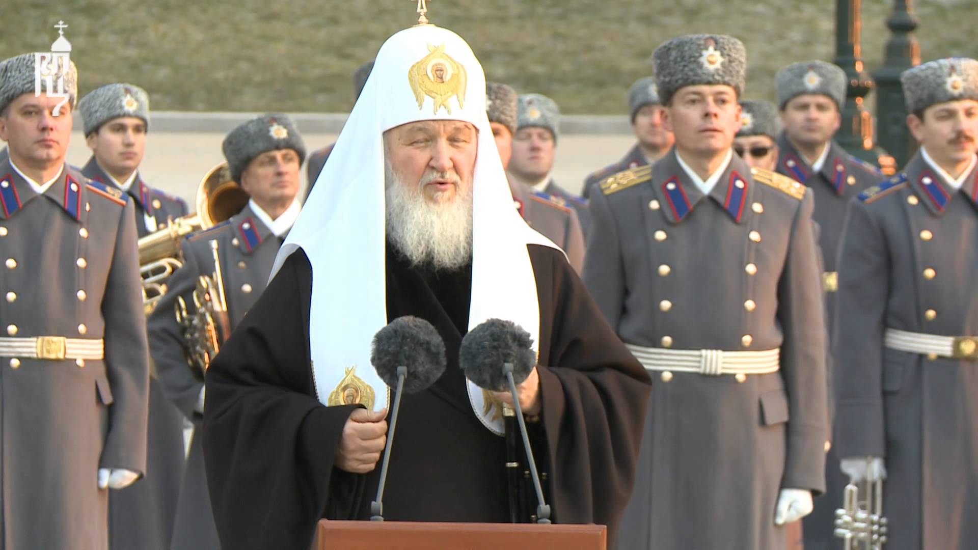 Patriarch Kirill, the head of the Russian Orthodox Church (Moscow Patriarchate)
