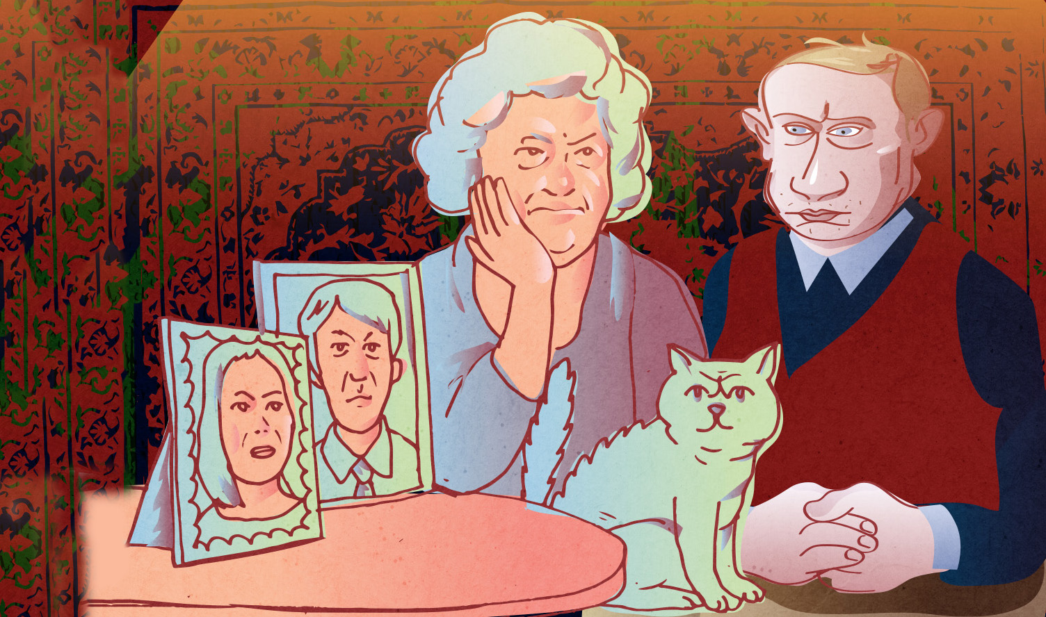 If Putin at 64 were the ordinary Russian: Married to his first wife (Image: OpenRussia.org)