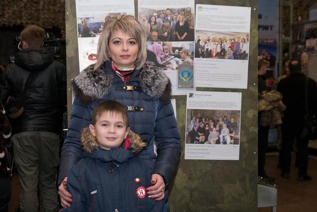 Svitlana Guba and her son Photo: adm.dp.gov.ua
