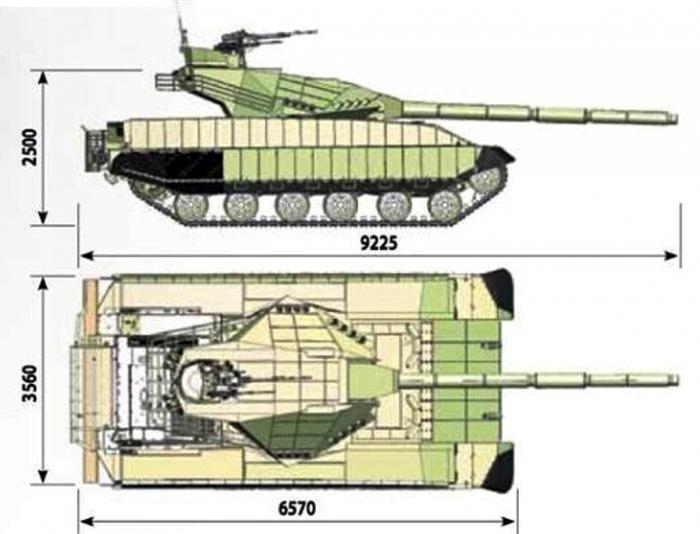 Drawings of new Ukrainian main battle tank "T-Rex" (Image: gazeta.ua)