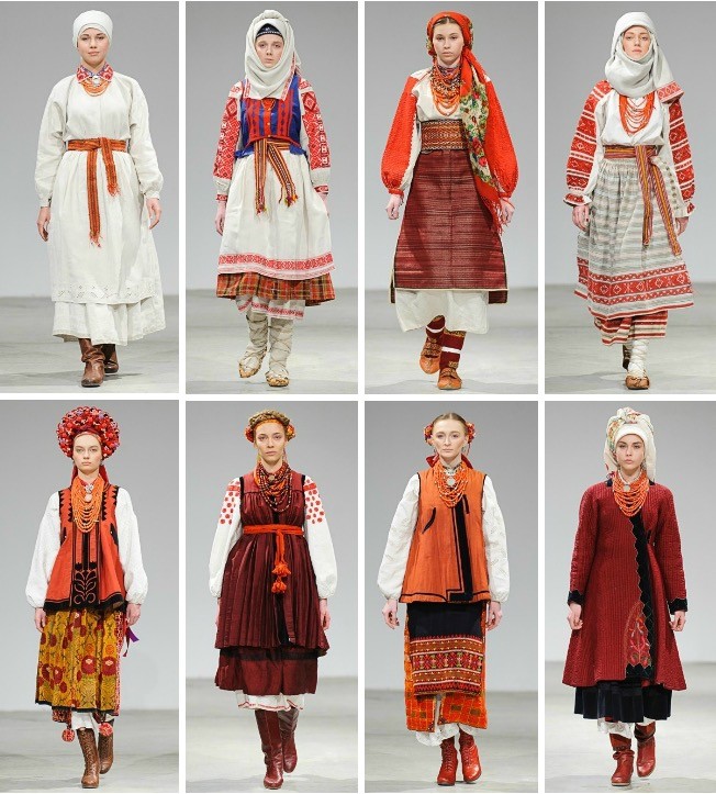 Photo: Bohdan Poshyvailo for Vytoky Project (modern Ukrainian designers inspired by traditional culture and a selection of historical costumes. Vytoky collaborates with museums and collectors such as the Centre for the History of Costume and the Ivan Honchar Museum)